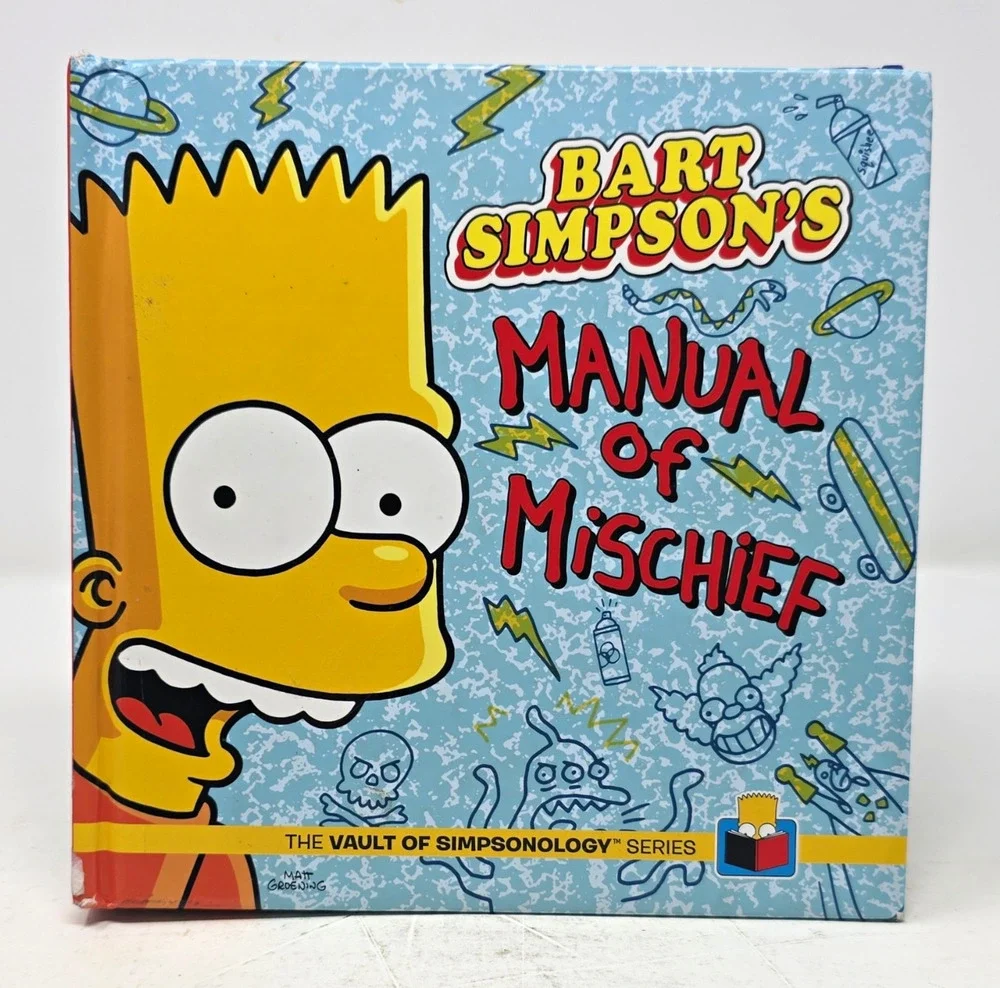 Bart Simpson Manual of Mischief Hardcover Illustrated Activity Book 2014 (Vault)